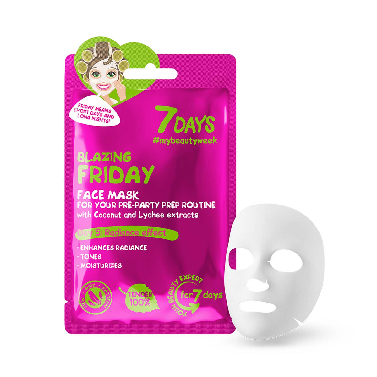 7DAYS Face Mask Blazing Friday Coconut Water & Lychee