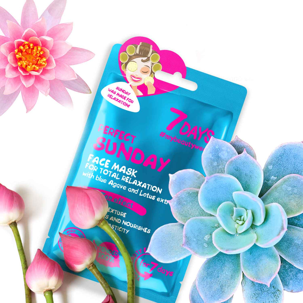 7DAYS Face Mask Perfect Sunday Blue Agave & Lotus