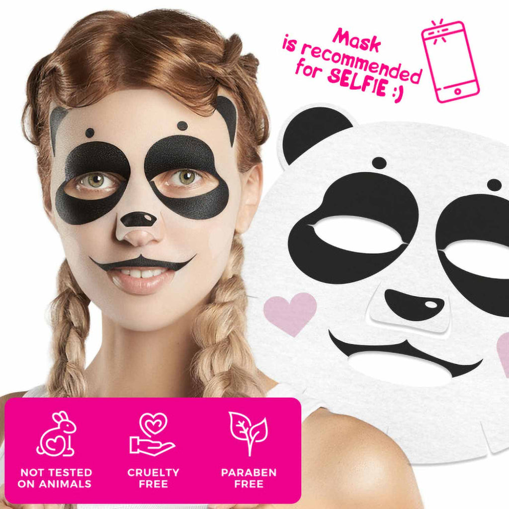7DAYS Animal Mask Sweet Panda Bamboo Extract & Soybean Oil