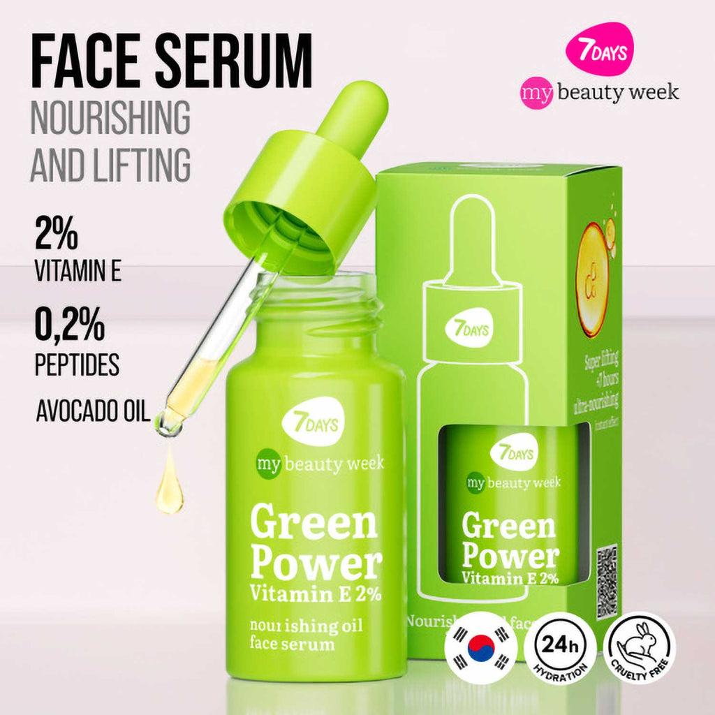 7DAYS My Beauty Week Nourishing Oil Serum Green Power Vitamin e