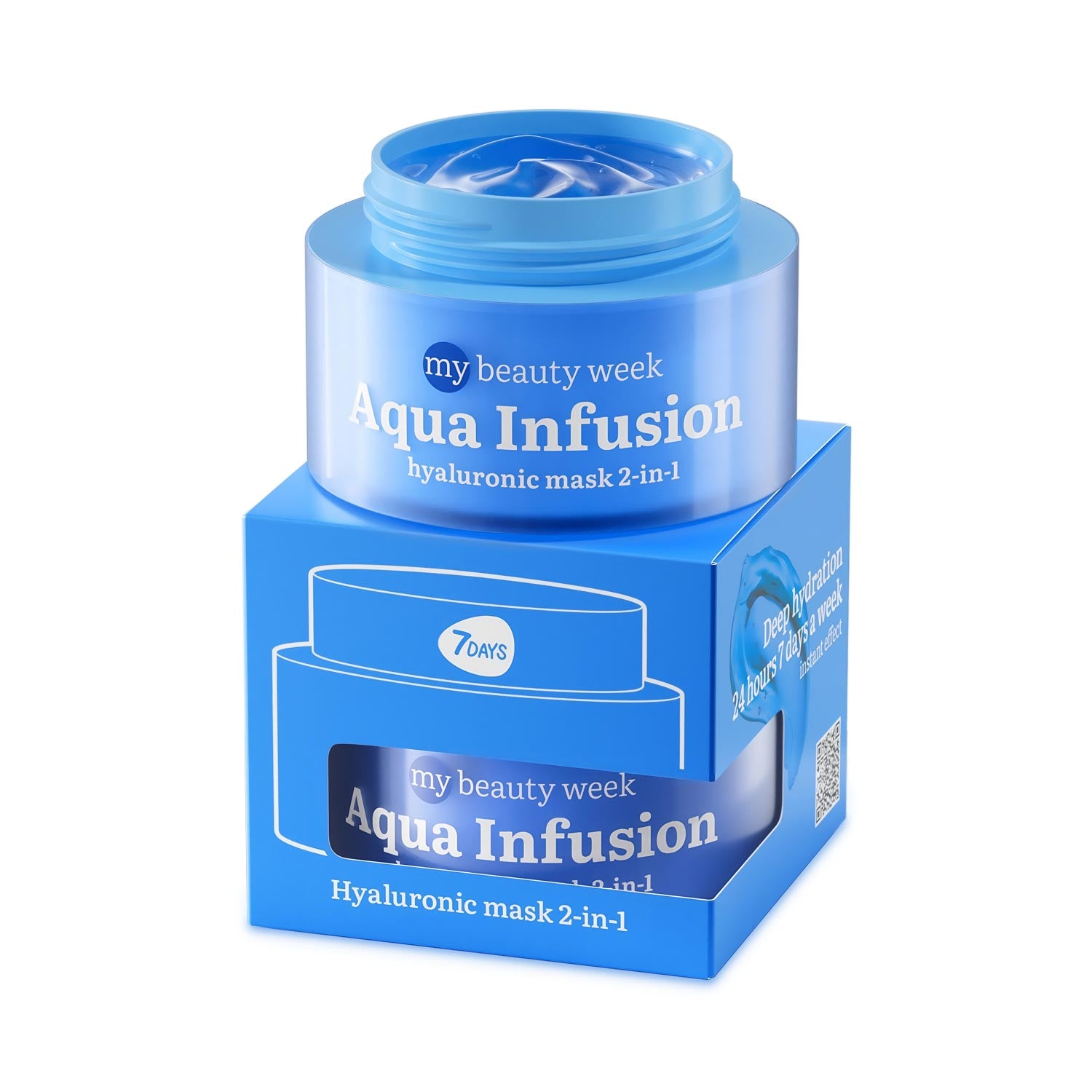 7DAYS My Beauty Week Hyaluronic Mask 2IN1 Aqua Infusion