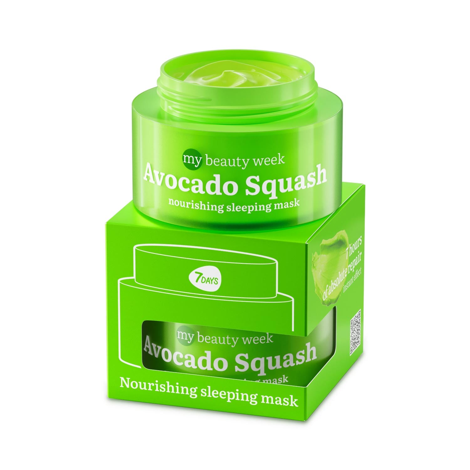7DAYS My Beauty Week Sleeping Mask Avocado Squash