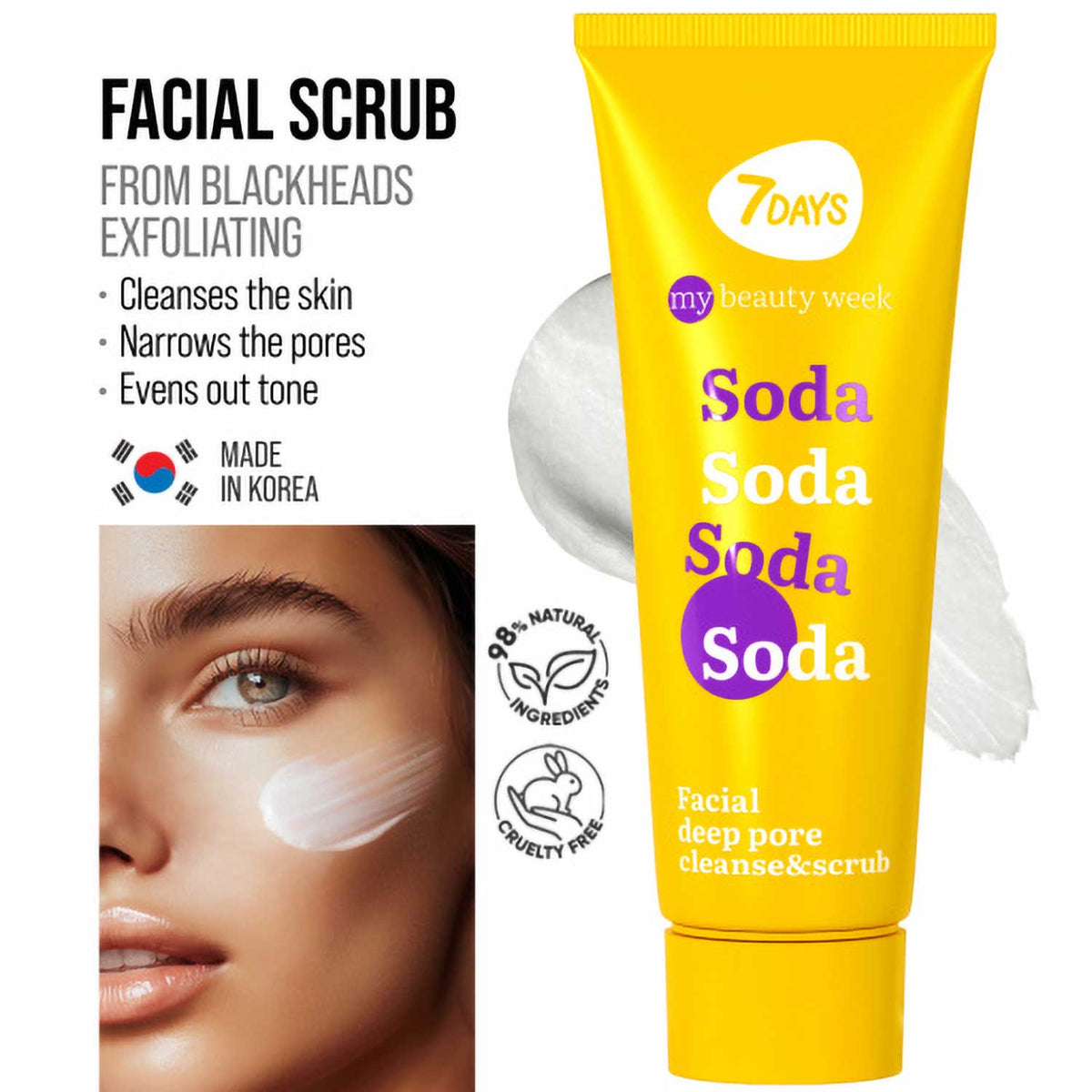 7DAYS My Beauty Week Deep Pore Scrub Soda