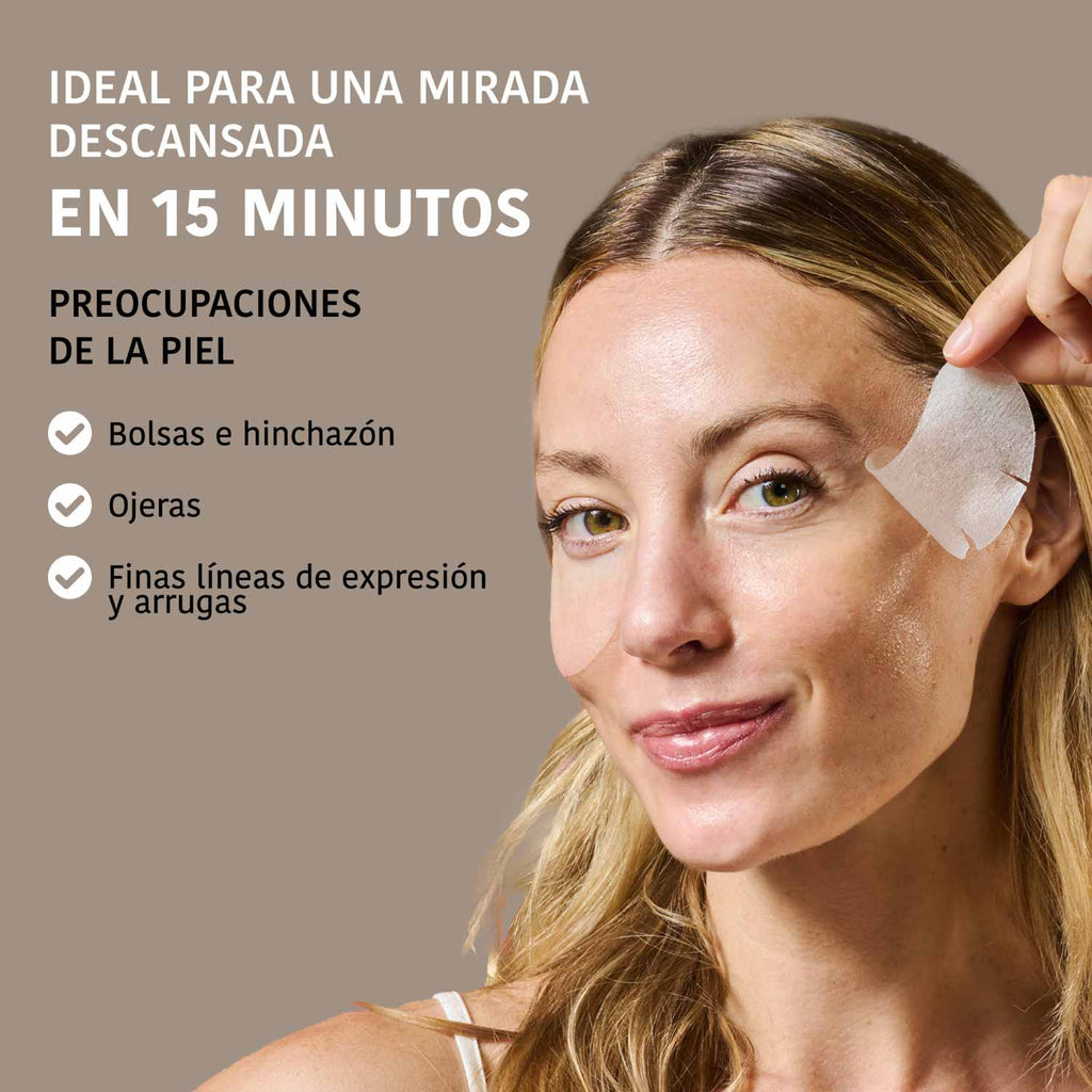 Parches de Ojos Antifatiga con Cafeína y Vitamina C (2 Uds)