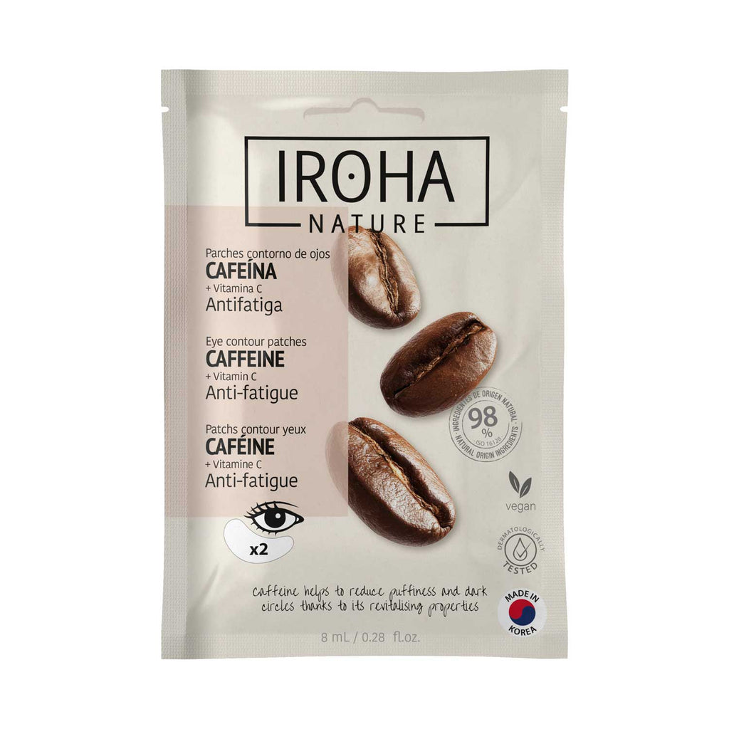 Parches de Ojos Antifatiga con Cafeína y Vitamina C (2 Uds)