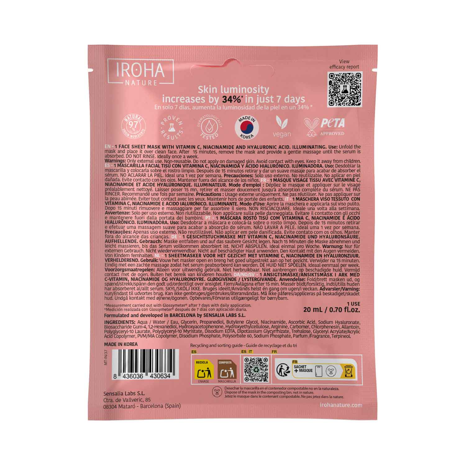 Mascarilla Iluminadora Vitamina C