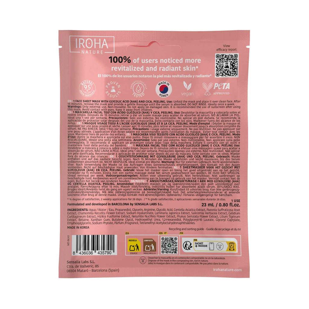 Mascarilla Peeling Exfoliante Ácido Salicílico