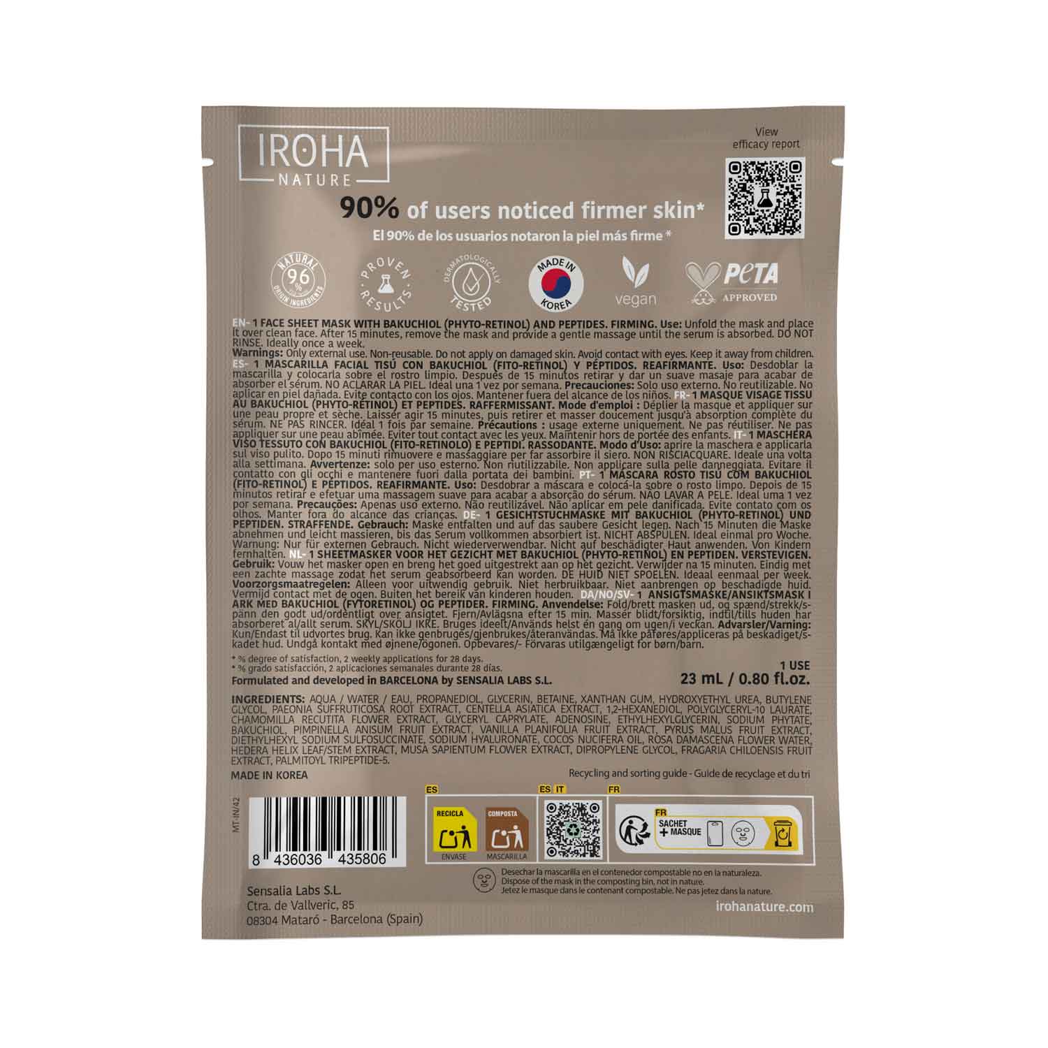 Mascarilla Reafirmante Fito-retinol