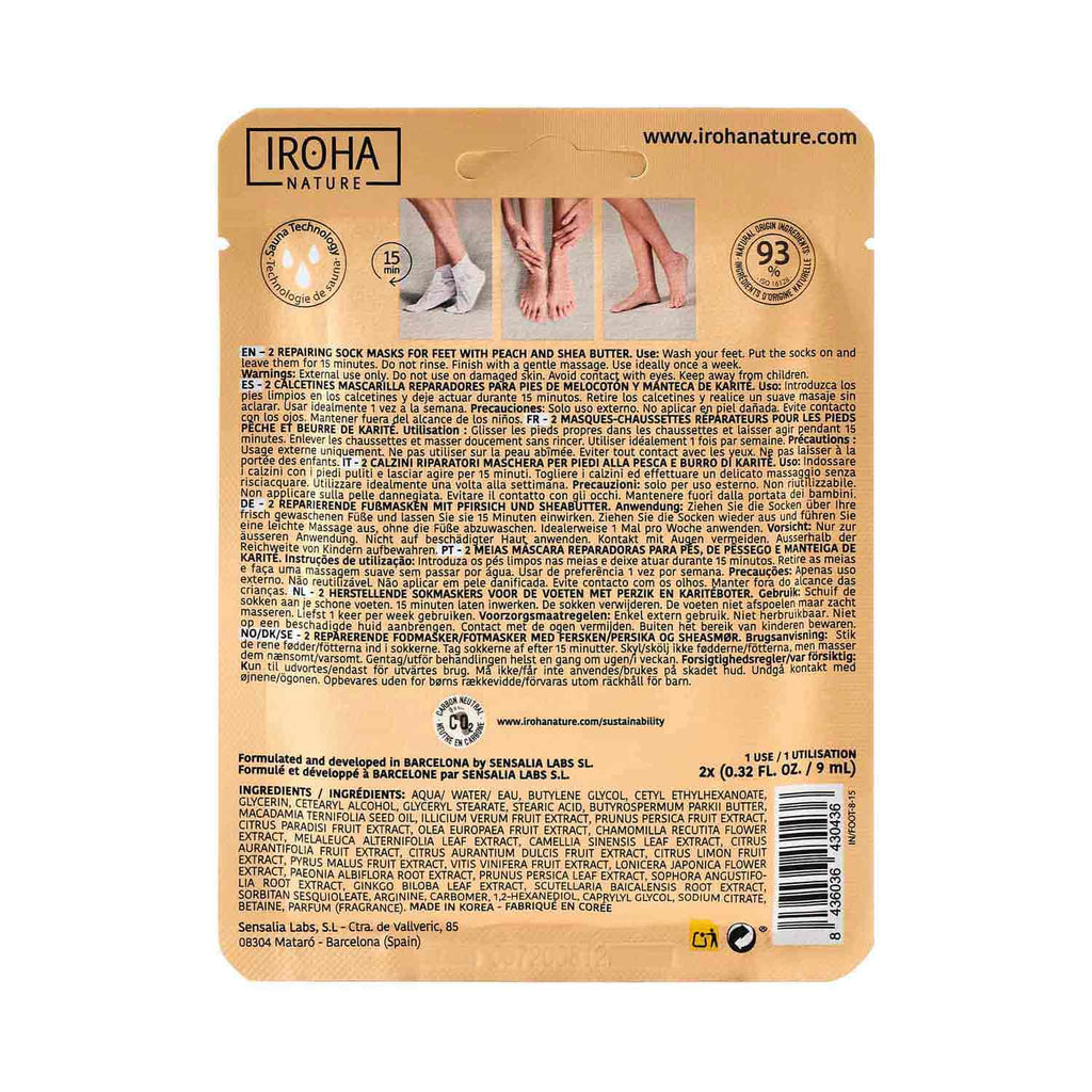 Calcetines Mascarilla Reparadores - Melocotón