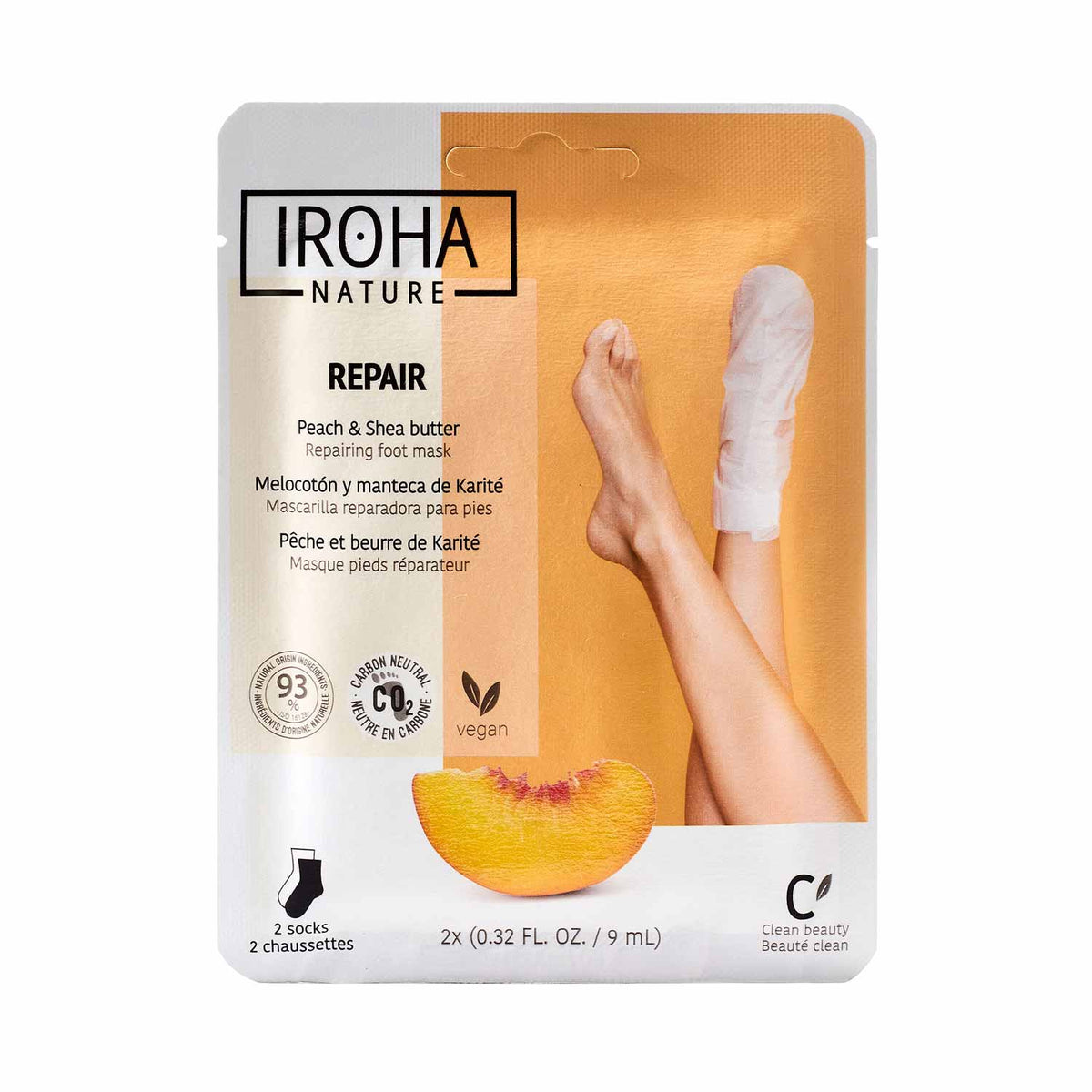 Calcetines Mascarilla Reparadores - Melocotón