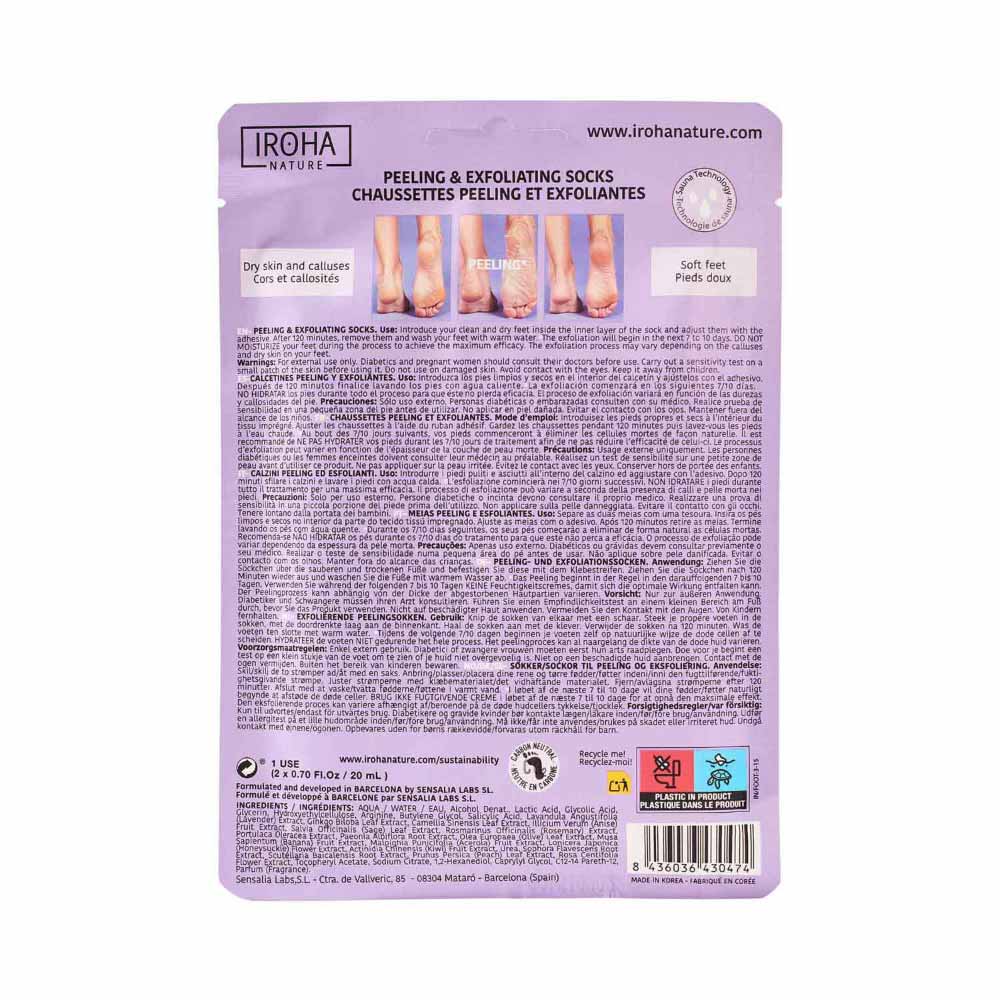 Calcetines Mascarilla Peeling y Exfoliantes