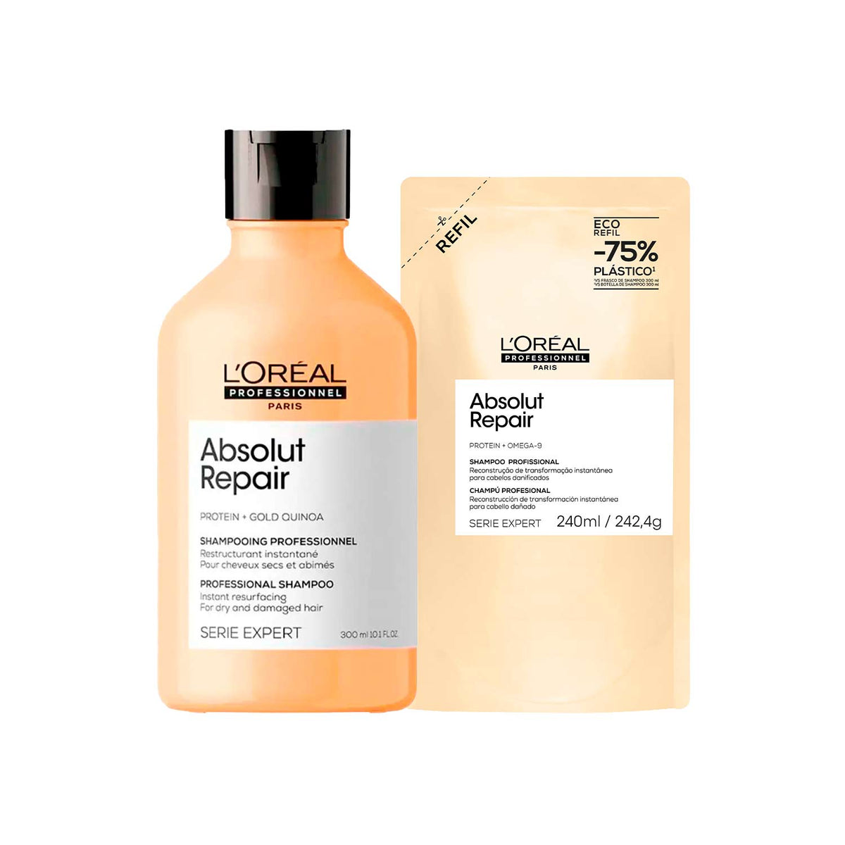 Absolut Repair Lipidium Gold Quinoa Shampoo Duo Plus